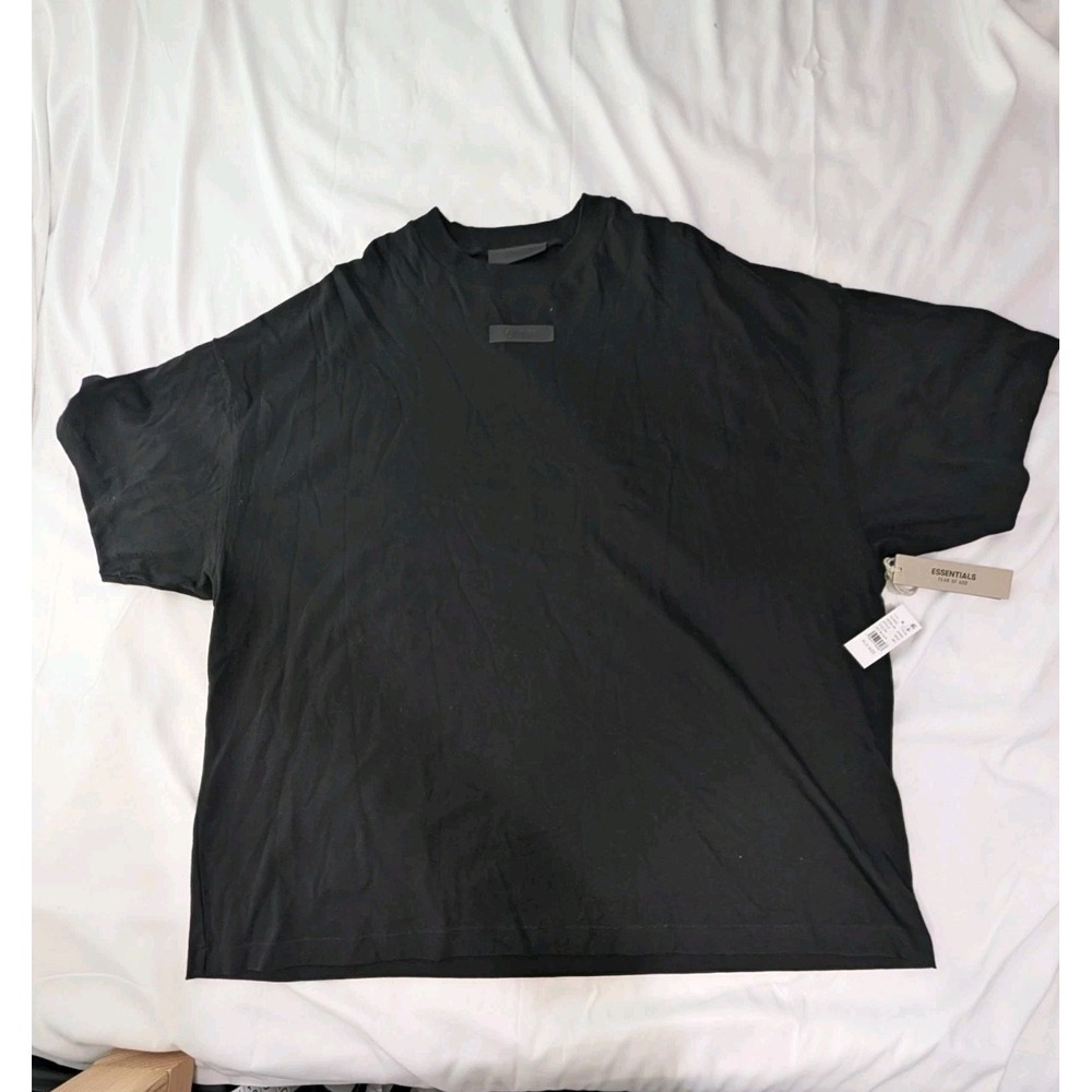 Fear of God Essentials T-Shirt Mens XL Black Logo Oversized Streetwear Tee NWT